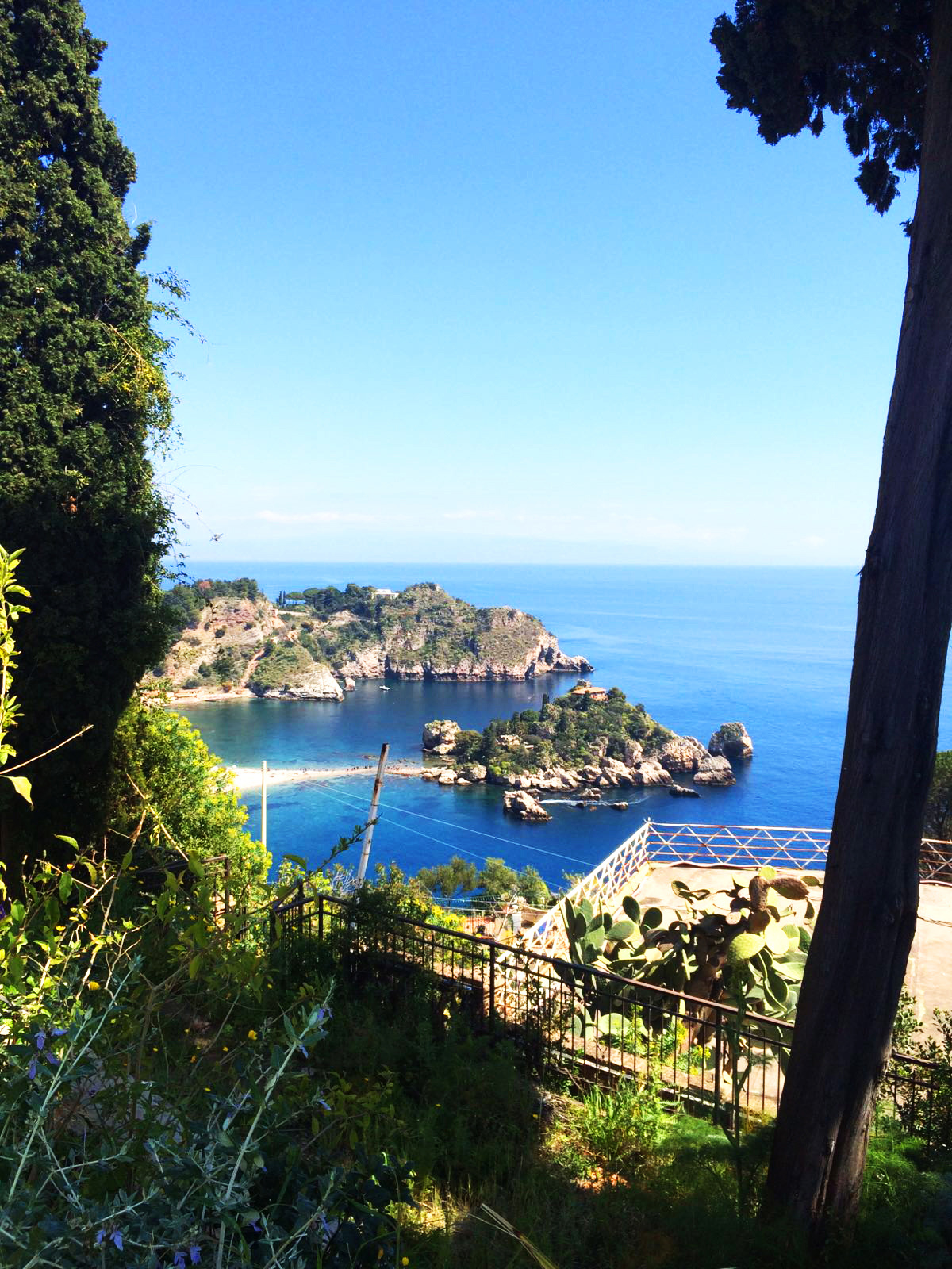 Taormina — Isola Bella from above